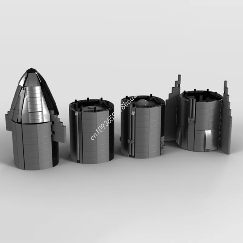 1697 قطعة MOC SpaceX المركبة الفضائية مقياس 1 الفضاء نموذج اللبنات تجميع فكرة الإبداعية اللعب التعليم هدية الكريسماس الطوب