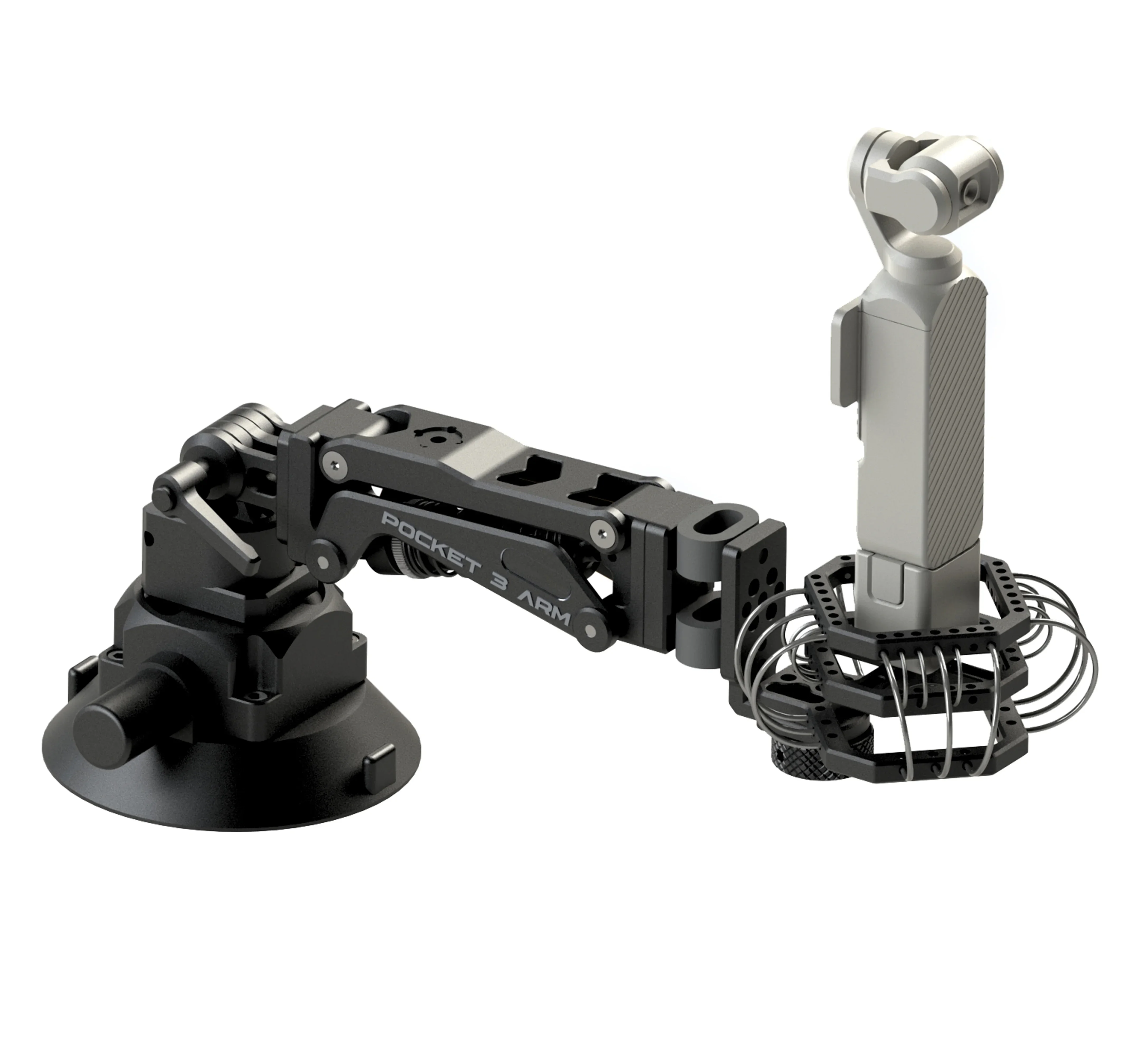 Nieuwe Auto Stand Zuignap Mount Stabilisator Z-As Gimbal Camera Shock Arm Beugel Voor DJI Osmo Pocket 3