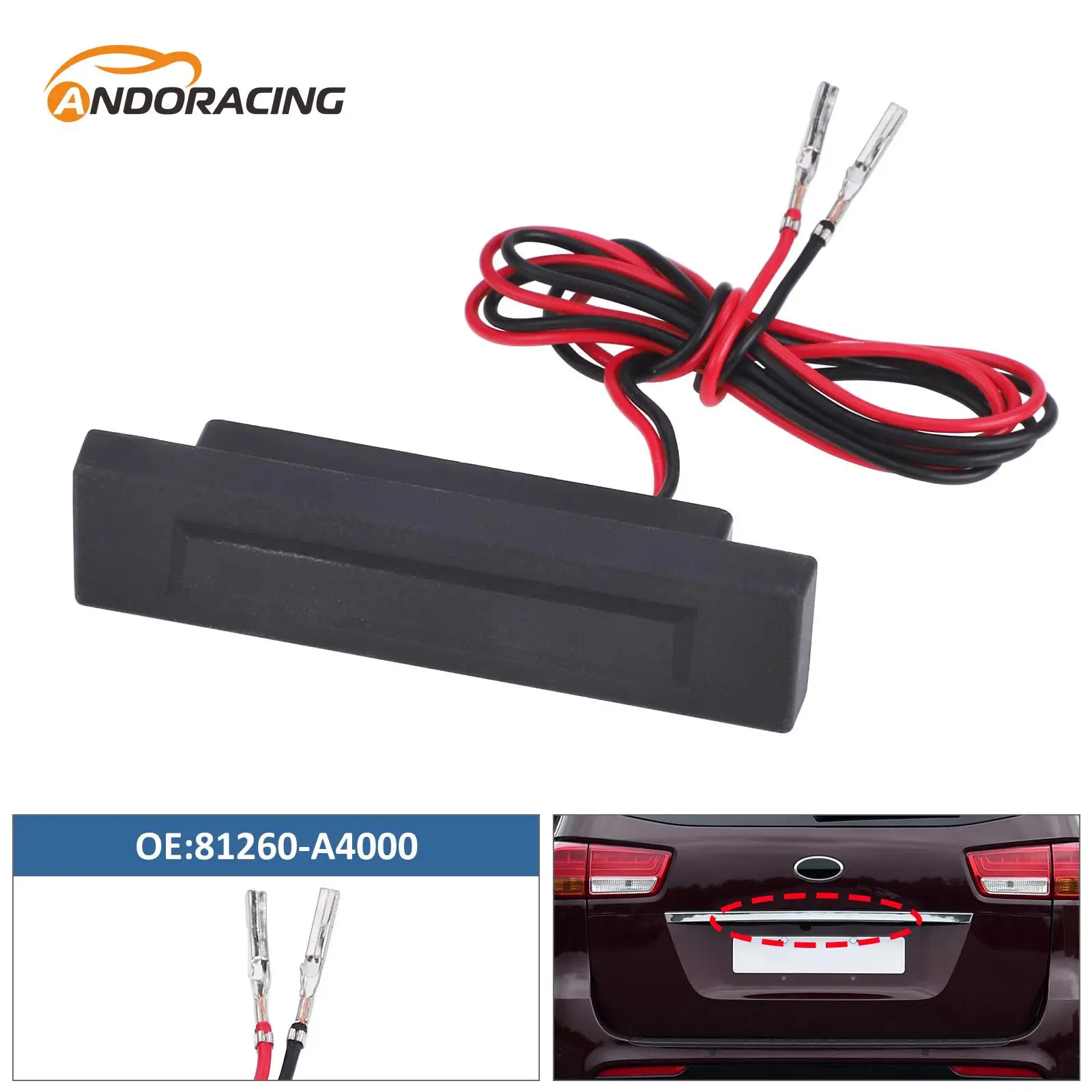 

81260-A4000 Black Rear Trunk Lock Boot Tailgate Release Switch Opening Button For Kia Carens Carnival 2013 2014 2015 2016 2017