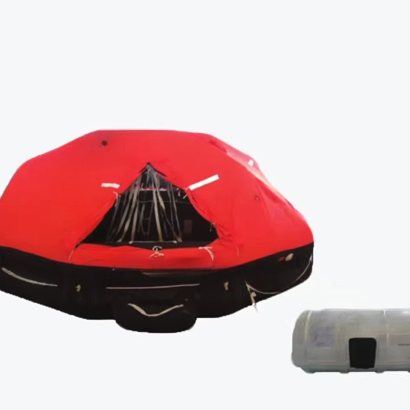 Marine hoisting inflatable, life raft type D