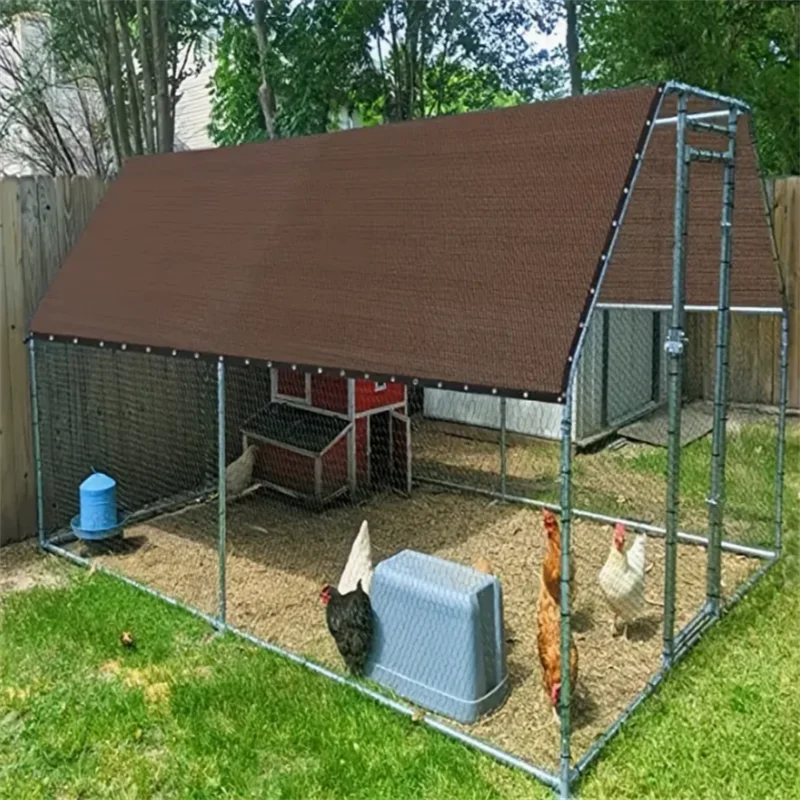 Chicken House SunShade Breathable Mesh Shade Cloth Outdoor Sun Shade With Grommets Open-air Garage Swimming Pool Shade Netting