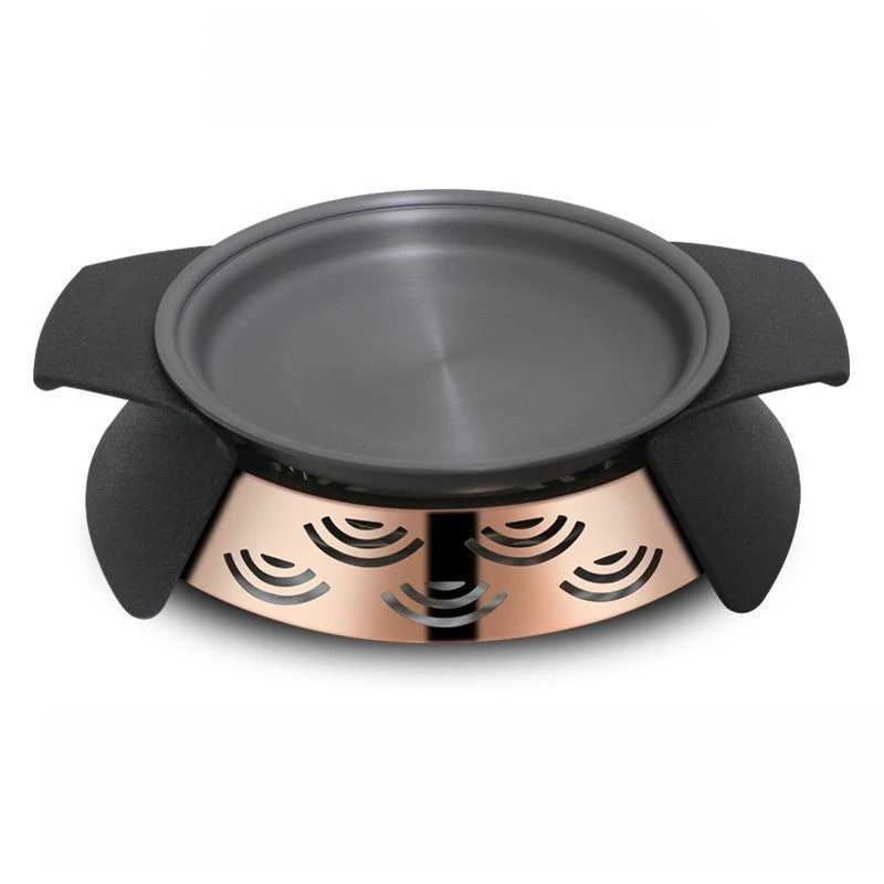 

Рыбный гриль, коммерческая круглая сухая печь, золотая форма для запекания с крышкой