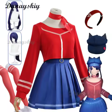 MiSide Crazy Mita Cosplay Yandere Game Cosplay Costume Wig Women Primary Outfit Halloween Mita Creepy RolePlay Clothes