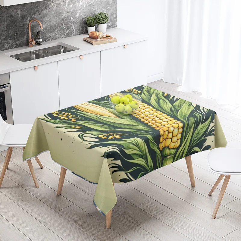 New Abstract Tea Tablecloth Waterproof and Oil-proof Dining Tablecloth Nordic Wind Bar Tablecloth Home Decoration