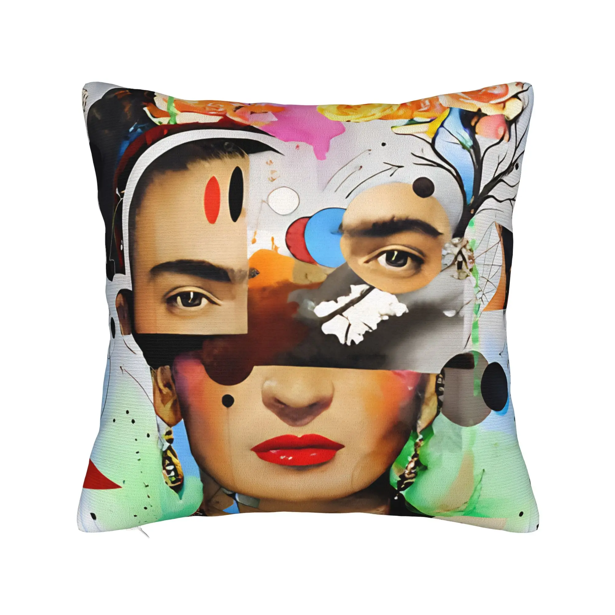 F-Fridas K-Kahlooo Pillow Case  Comfy Pillow Cover For Sofa Home Decoration Kawaii Pillowcases