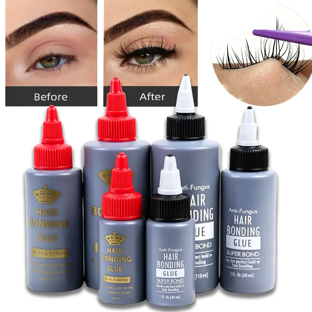 Waterproof Glue Liquid Adhesive False Eyelashes Bonding Glue Professional Hair Extension Anti-fungus Hair Bonding Glue Tool