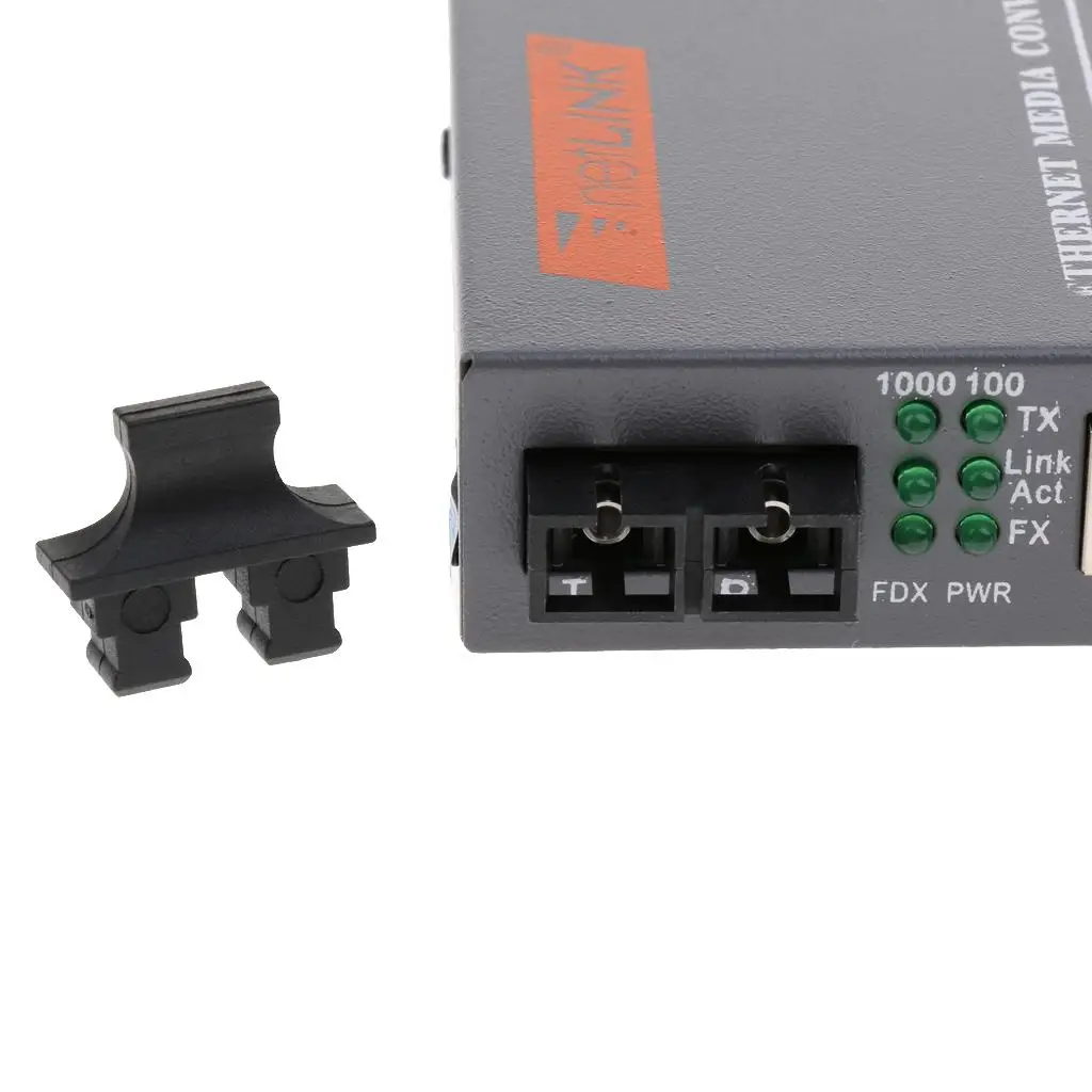 Dual SC Fiber Transceiver Gigabit Ethernet Media Converter Alloy Network Adapter for Fiber Optic Transmission