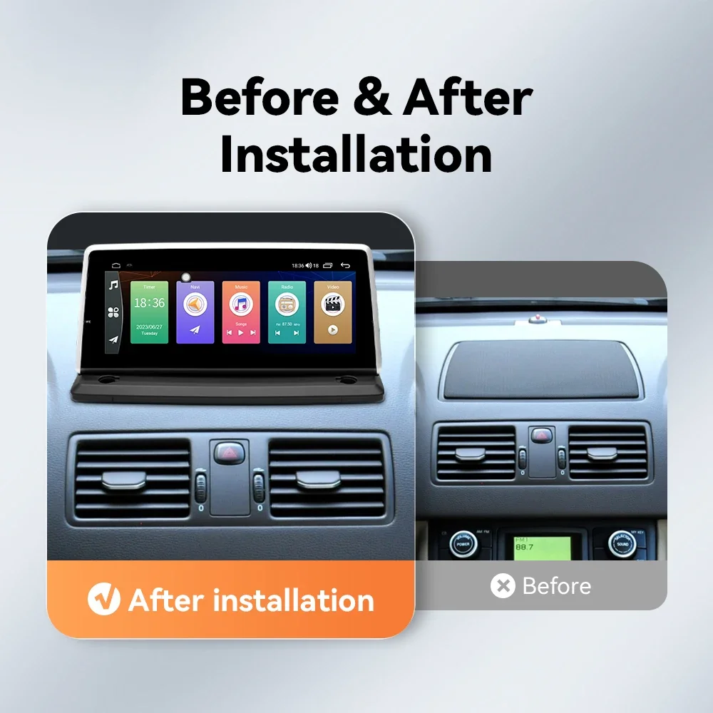 Picture 3: Wireless Carplay Android 14 Car Radio Player For Volvo XC90 2007-2013 Multimedia GPS Navigation Stereo Audio 4G Wifi DSP RDS