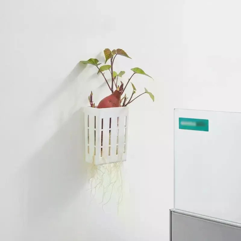 1Pcs Hydroponic Support Basket Fish Tank Planting Cup Water Grass Aquatic Plant Holder Flower Pot Hanging Aquarium Accessories view 3