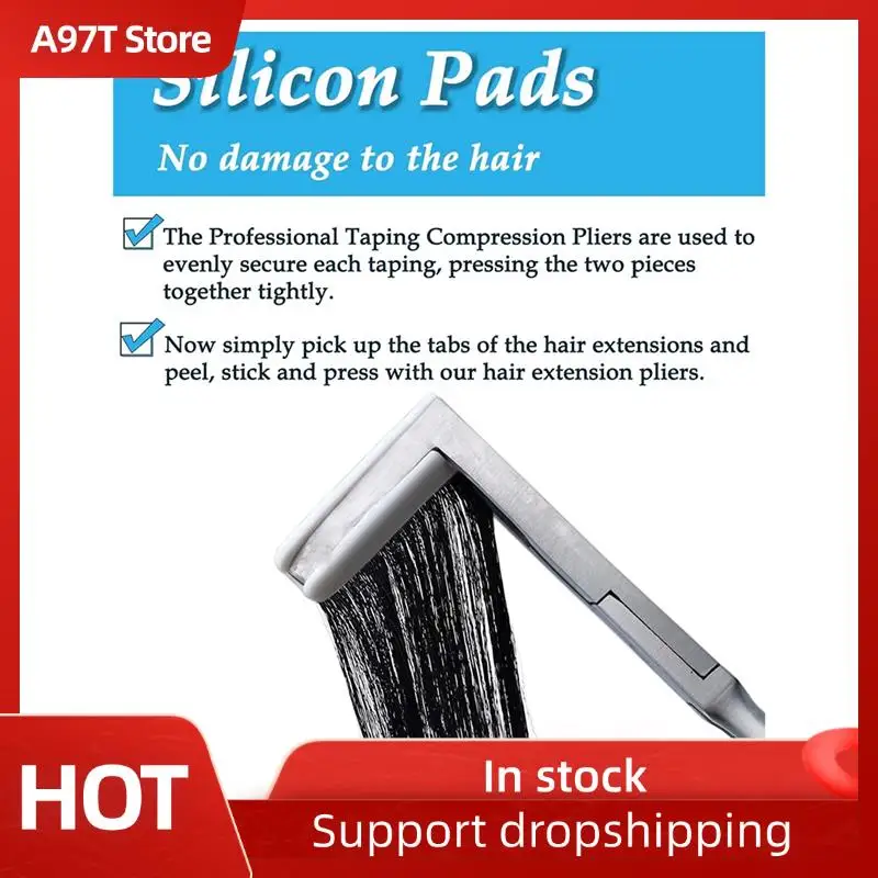 

A97T 1PC Silver Stainless Steel Pliers For Tape Sealing Pliers Keratin Hair Extensions Tool
