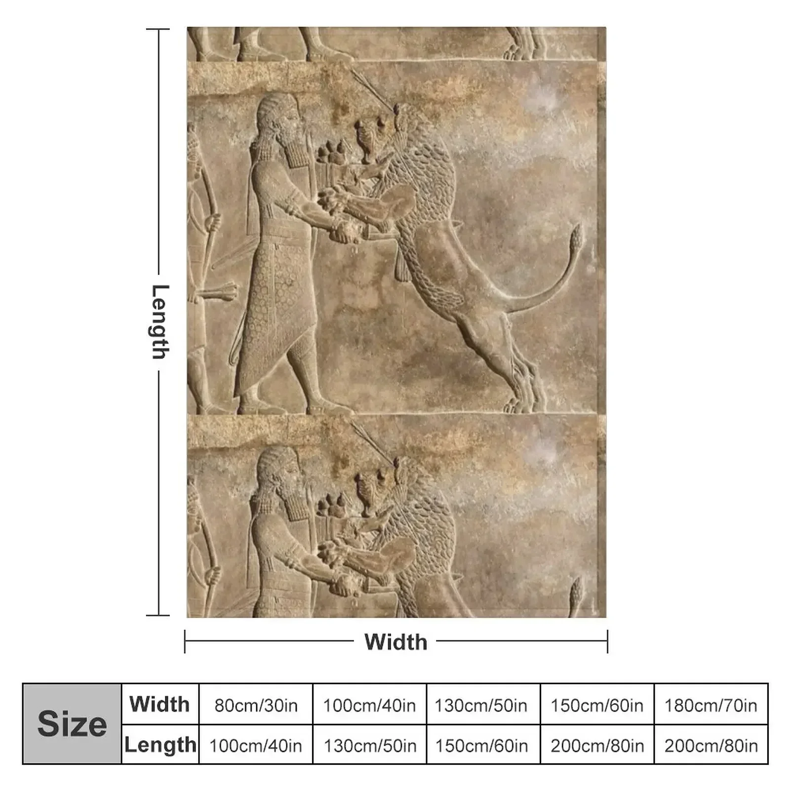 Persian Lion attack Throw Blanket Vintage Flannel For Decorative Sofa Heavy Bed covers Softest Blankets
