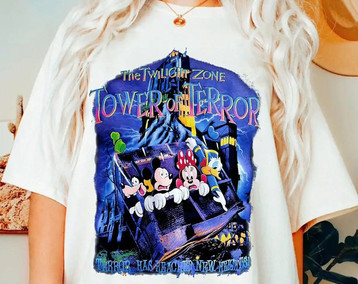 

Retro Mickey And Friends Tower Of Terror Shirt | Hollywood Studios Tshirt | The Magic Kingdom | Disneyland Family Halloween