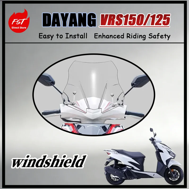 

FOR Tailored Fit Windshield Fit Dayang VRS150 VRS125, High Transparent Vision Wind Screen, Windproof Dustproof & Insect-Proof