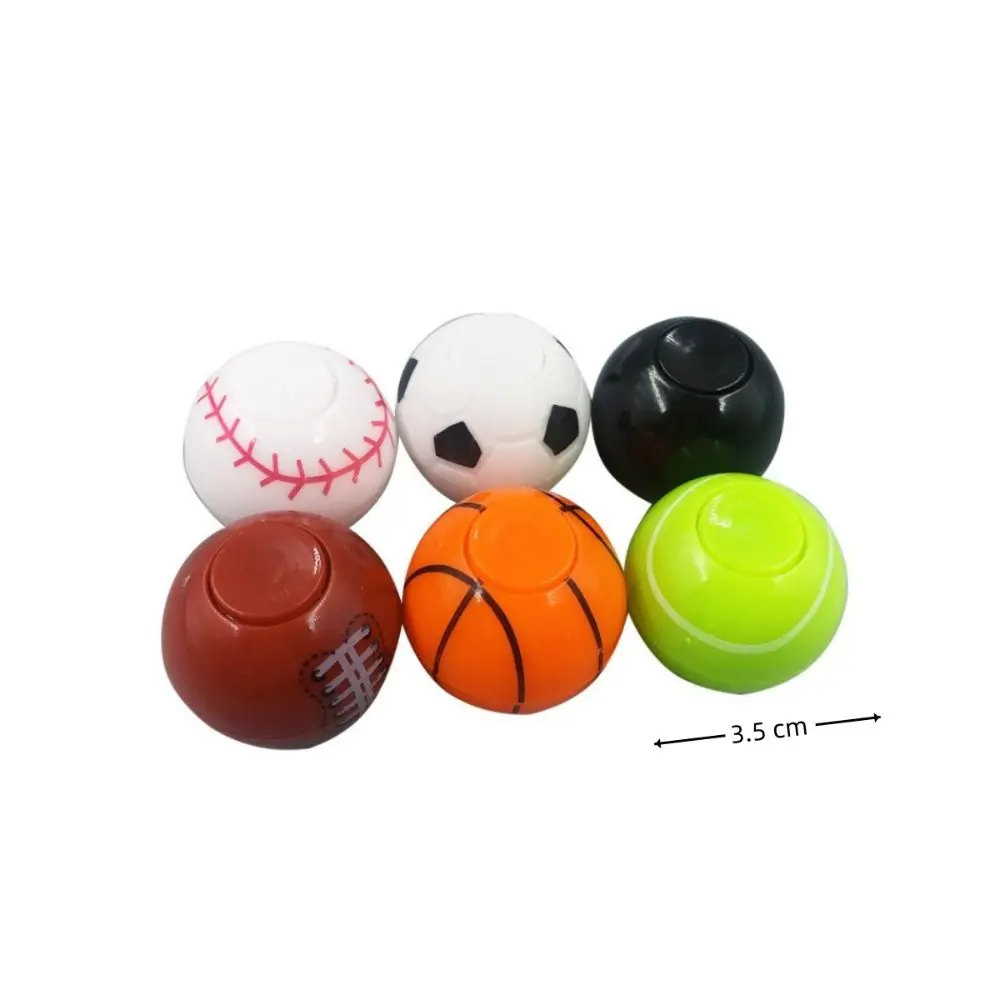 12pcs Mini Fidget Spinners Reduce Pressure Funny Goodie Bag Stuffers Party Favors Soccer Basketball Baseball Sports Balls Toys