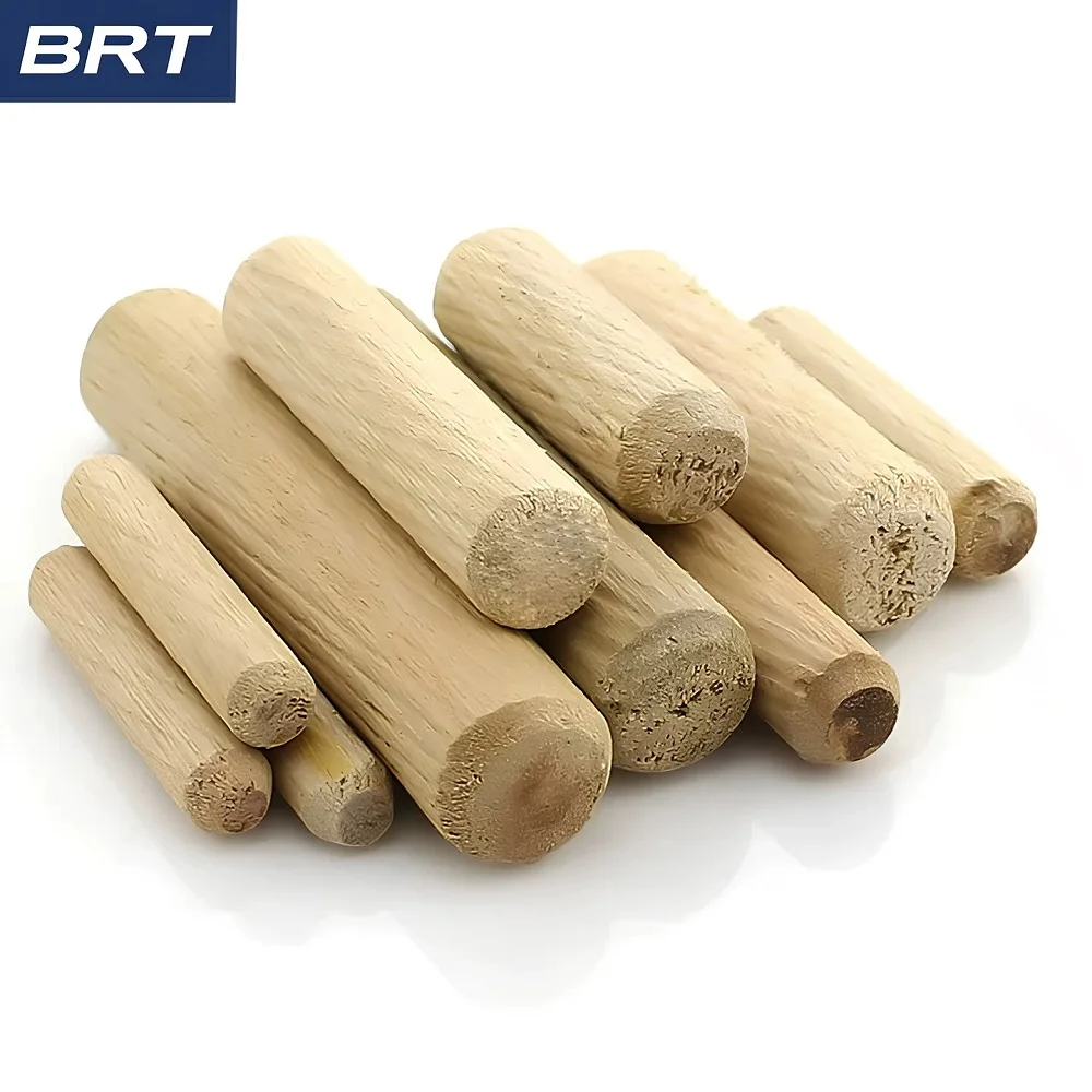 50/100pcs Wooden Dowel Pins Hardwood Cylinder Wood Dowels Beveled Furniture Connector Pegs 6mm 8mm 10mm 12mm