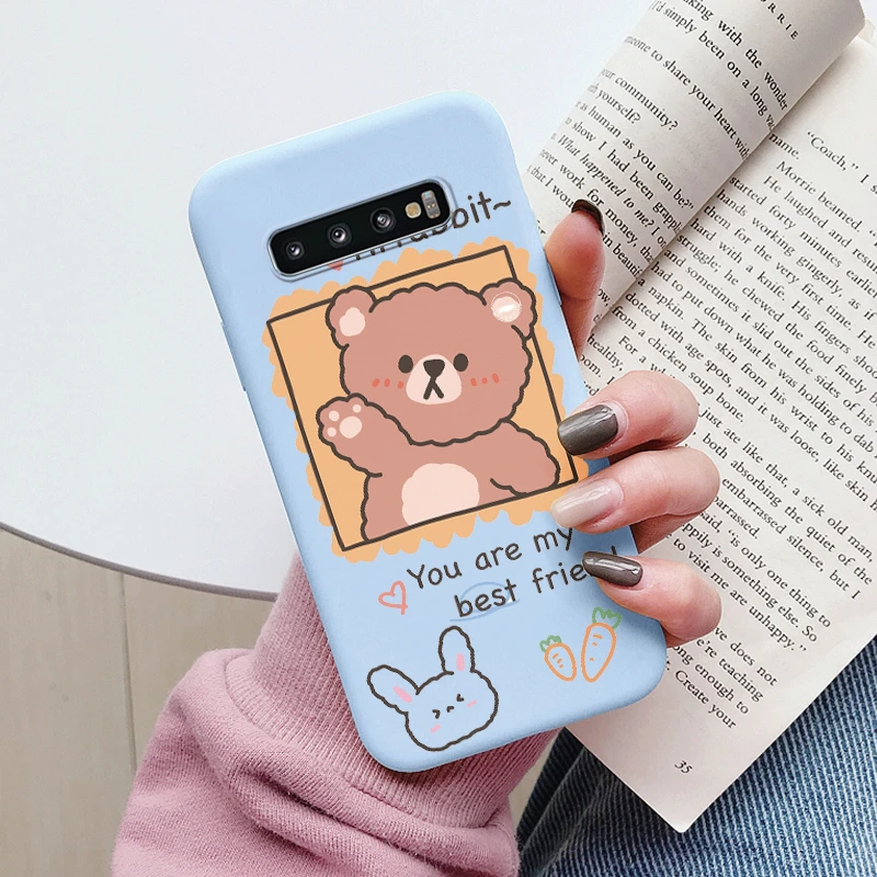 Fall Für Samsung Galaxy S10 S10 Plus S10E Telefon Abdeckung Nette Cartoon Candy Gemalt Weiche TPU Coque Für Samsung S10 s10 + S10E Funda – Detail 28