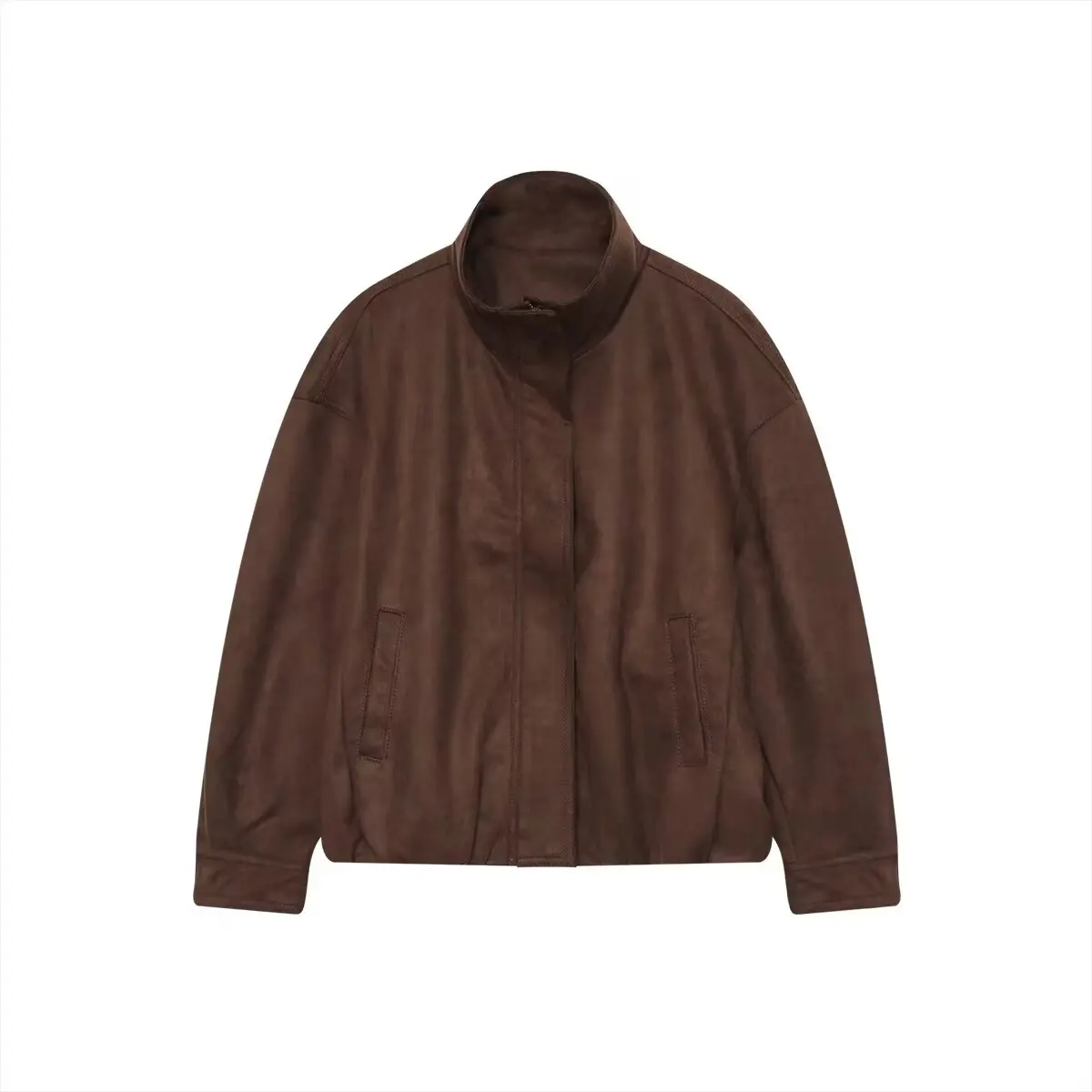 

2025 ЖЕНСКАЯ модная зимняя новая замшевая текстурированная куртка в европейском и американском стиле, пальто с длинными рукавами в стиле ретро, верхняя одежда Mujer