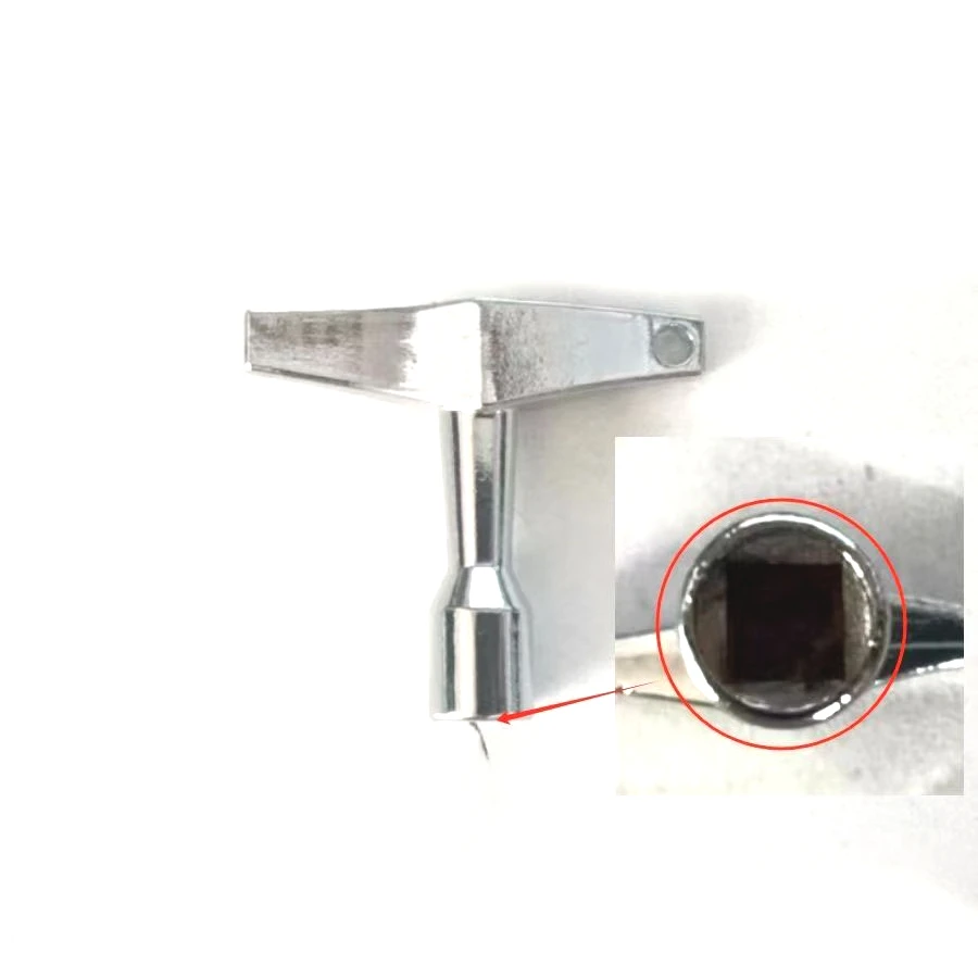 T Percussion Accessories: Four-cornered holed key, compatible with drum head tuners for drum kits