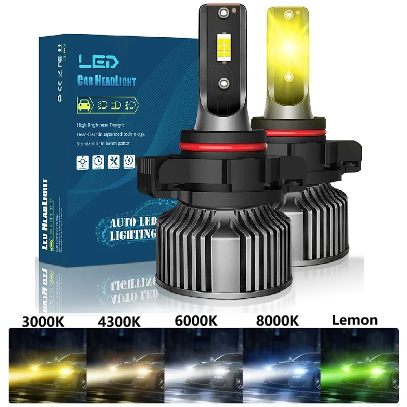 5202 LED Headlight Bulb 9006 9005 H11 H7 881 H4 9007 HB5 9004 H13 9008 PSX26W SP13W 12V Fog Light 3000K 4300K 8000K Auto Lamp 