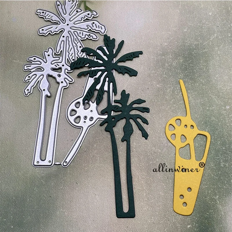 Summer coconut juice Metal Cutting Dies Stencils Die Cut for DIY Scrapbooking Album Paper Card Embossing