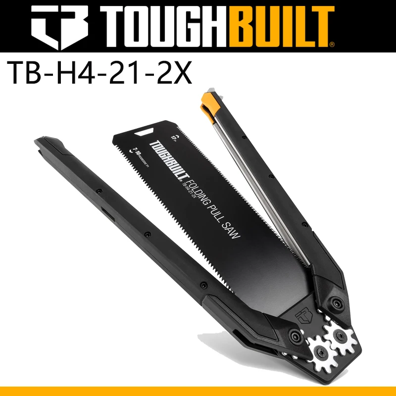 

TOUGHBUILT TB-H4-21-2X Folding Pull Saw Outdoor Logging Saw Hand Panel Saws Cutting Durable Hand Tools