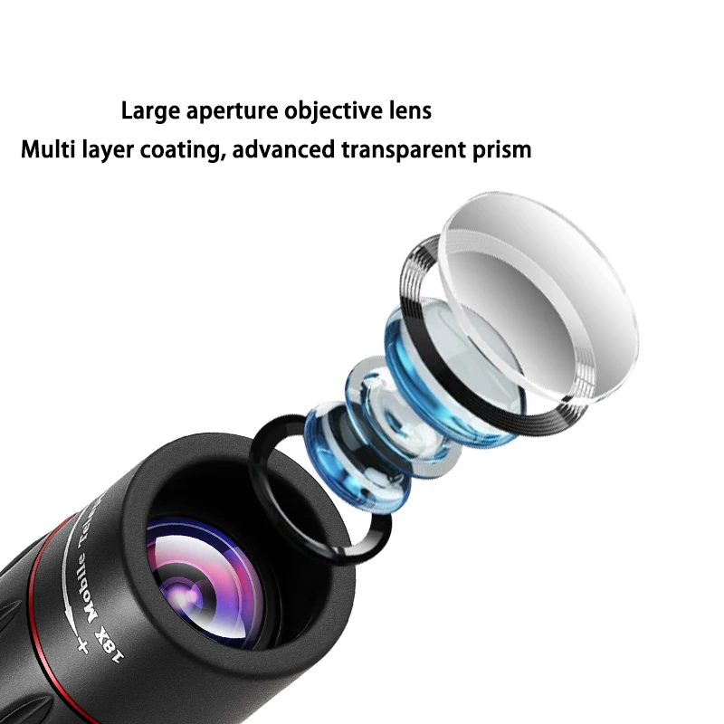 18x25 Outdoor Portable High Definition Green Film Monocular Telescope，HD Scope Low Light Hiking Concert Photography Telescope
