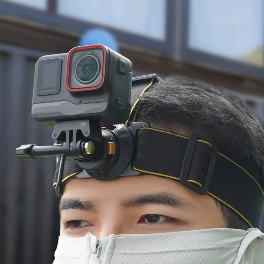 Sabuk tali kepala magnetik dapat diatur, sabuk dudukan kepala pelepasan cepat untuk Gopro Pocket 3 Insta360 X3 Insta360 Go3S