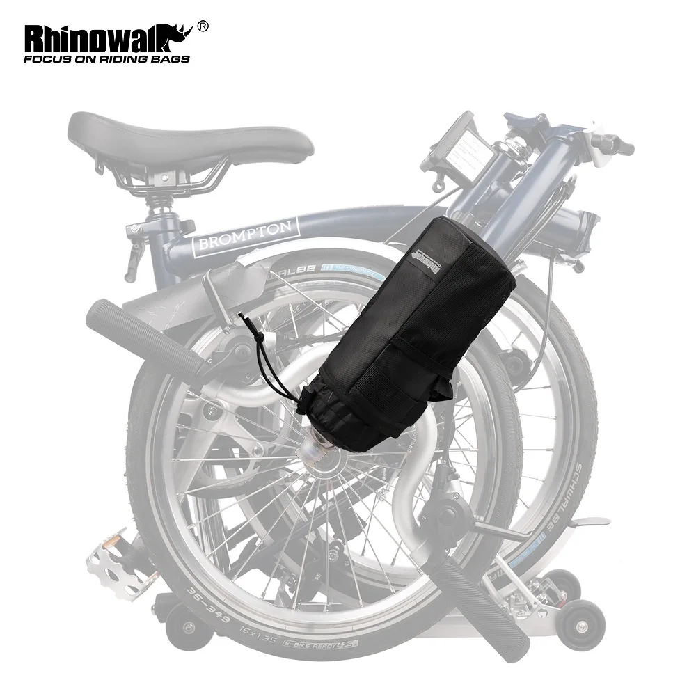 Rhinowalk Bike Cup Holder Bicycle Water Bottle Carrier Handlebar Drink Holder with Pockets Phone Bag Bike Handlebar Bottle Bag