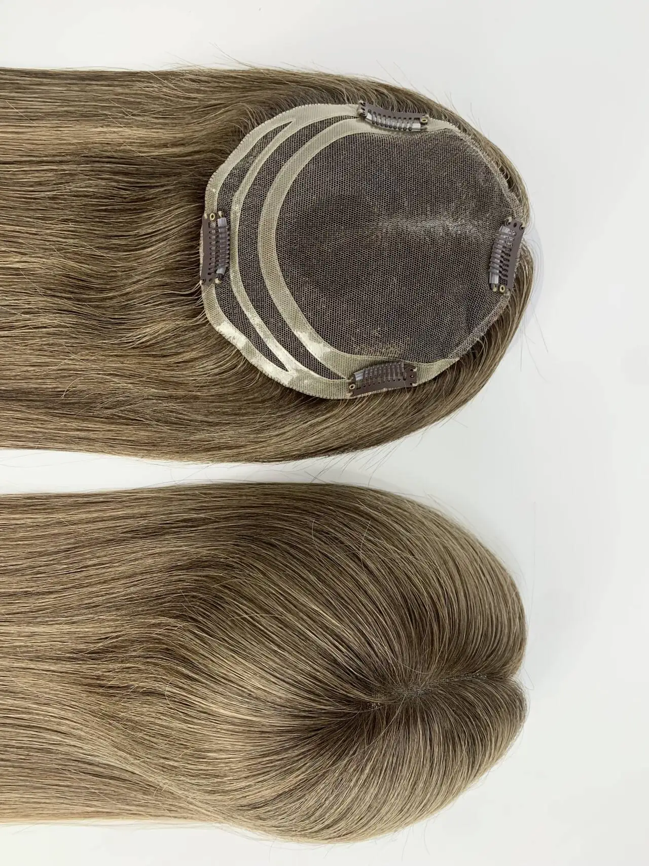 Il miglior topper per capelli umani al 100%, capelli vergini in pizzo svizzero completo, base da 6 x 5,5 pollici, 16 pollici, multi colori 1B/2/4/613