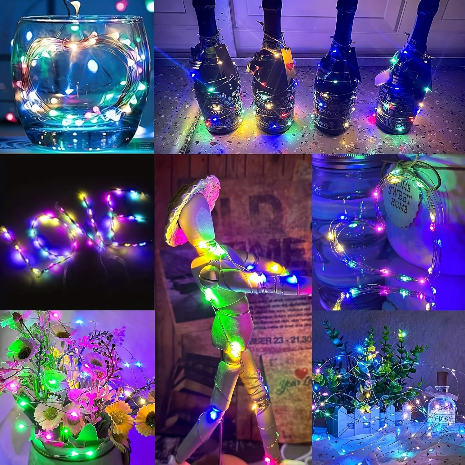 10 pcs Lampu Peri LED 3 Mode L - Led Fairy String Lights ulasan dan harga