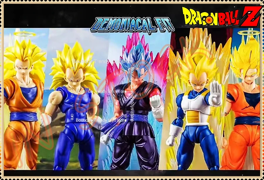 

【In Stock】Demoniacal Fit Golden Storm Super Saiyan 3 Son Goku SHF Scale 6 Inch Action Figure Dragon Ball Z Collectible Model Toy
