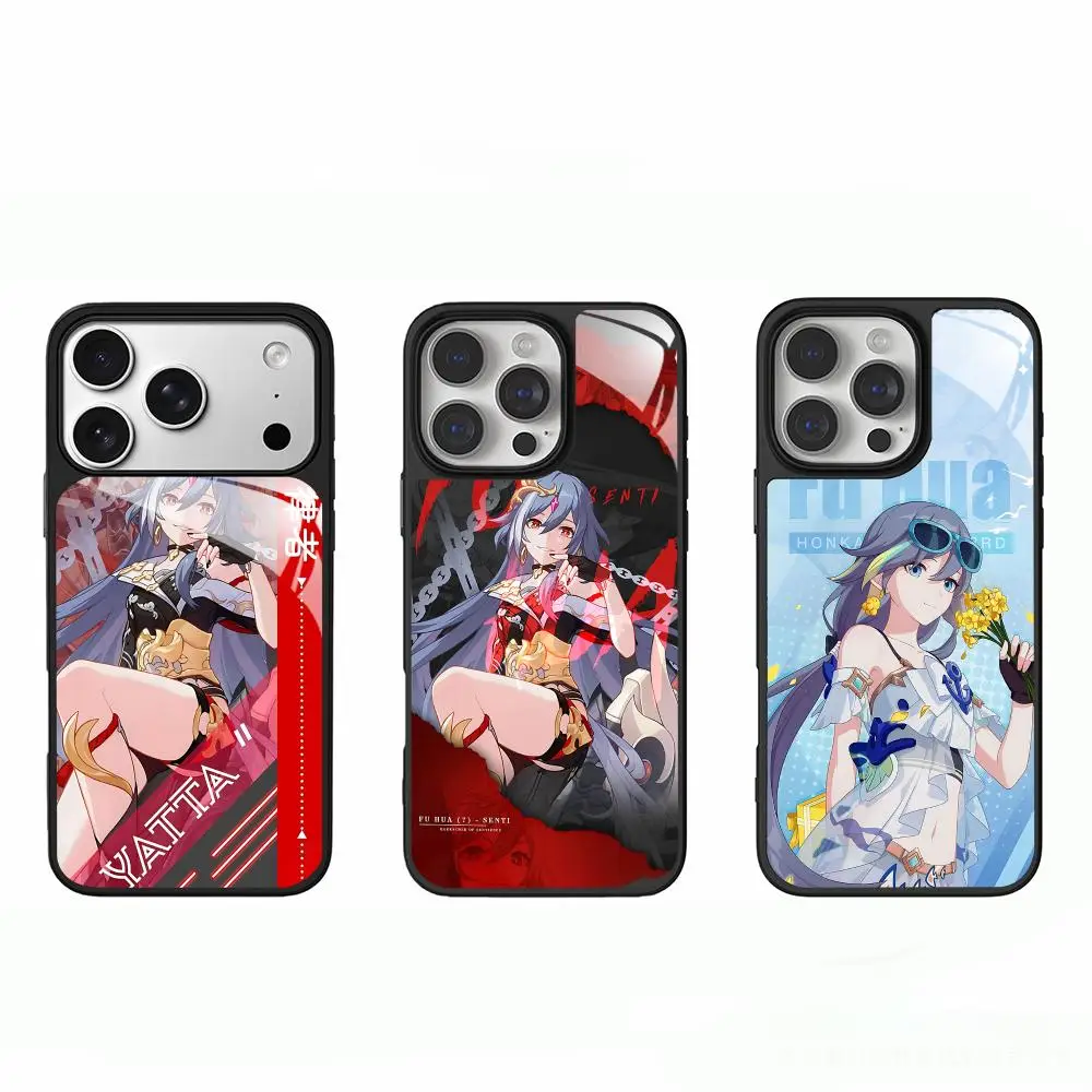 Fu Hua Honkai3 Hot Game Phone Case For lPhone 18 17 16 e 15 14 13 12 11 Pro Max Plus For Anti-slip textured phone case