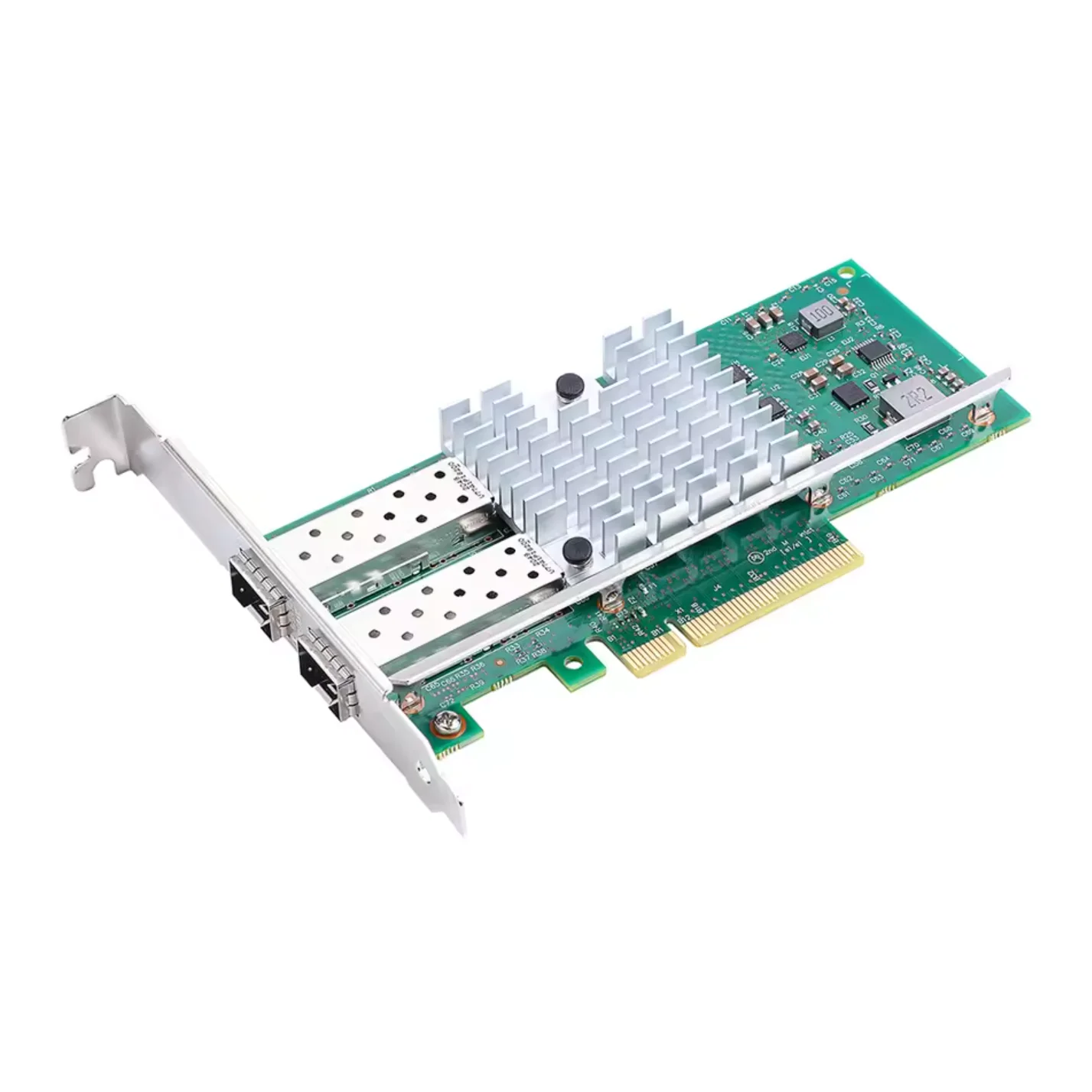 بطاقة شبكة Intel X520-DA2 10 جيجا بايت SFP+ PCI-E NIC، مع شريحة Intel 82599ES، منفذ SFP+ المزدوج، PCI Express X8، Ethernet