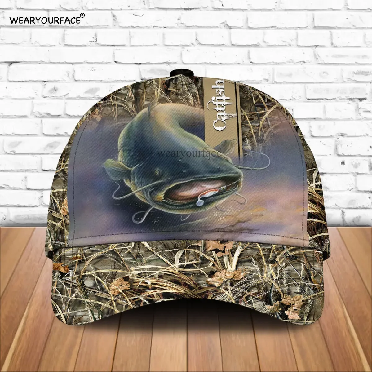 Carp Fish Catfish Deer 3D All Over Printed Snapback Hat Men Women Adult Hip Hop Headwear Outdoor Sun Visor Baseball Cap