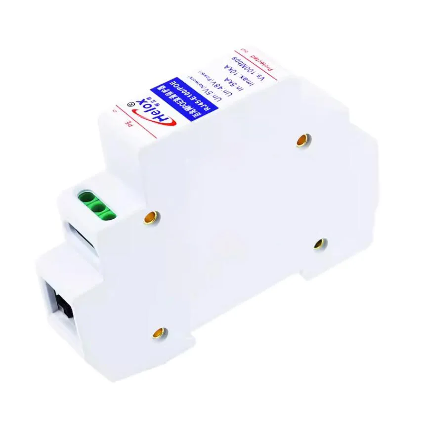 100Mbps Network Lightning Arrester High-Definition Network POE Surge Protector RJ45-E100/POE