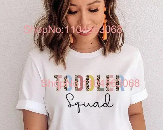 Koszulka dla nauczyciela w przedszkolu Dostawca edukatora wczesnego dzieciństwa Maluch Elementarna mama z długimi lub krótkimi rękawami