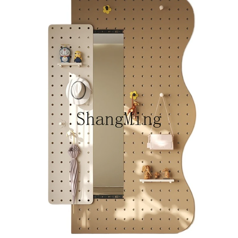 CL  Living Room Entrance Storage Storage Hanging Hanger Full-length Mirror Integrated
