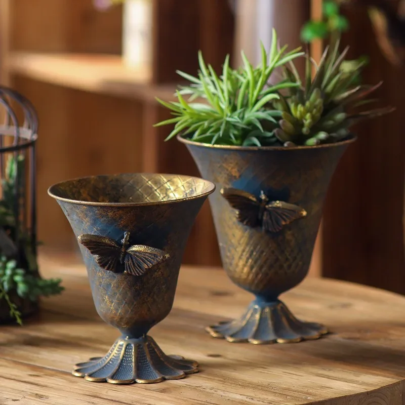 European and American retro handicrafts ornament desktop vase ornament homestay florist wedding ornament
