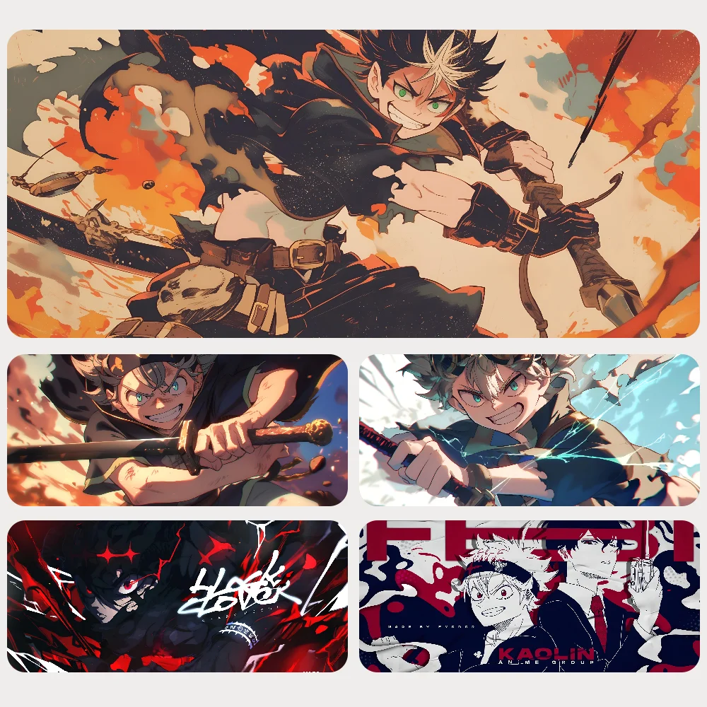 

Hot Anime Cool Boy Black Clover Mousepad Mouse Mat Desk Mat With Pad Gaming Accessories Prime Gaming XXL Keyboard Pad Padding M