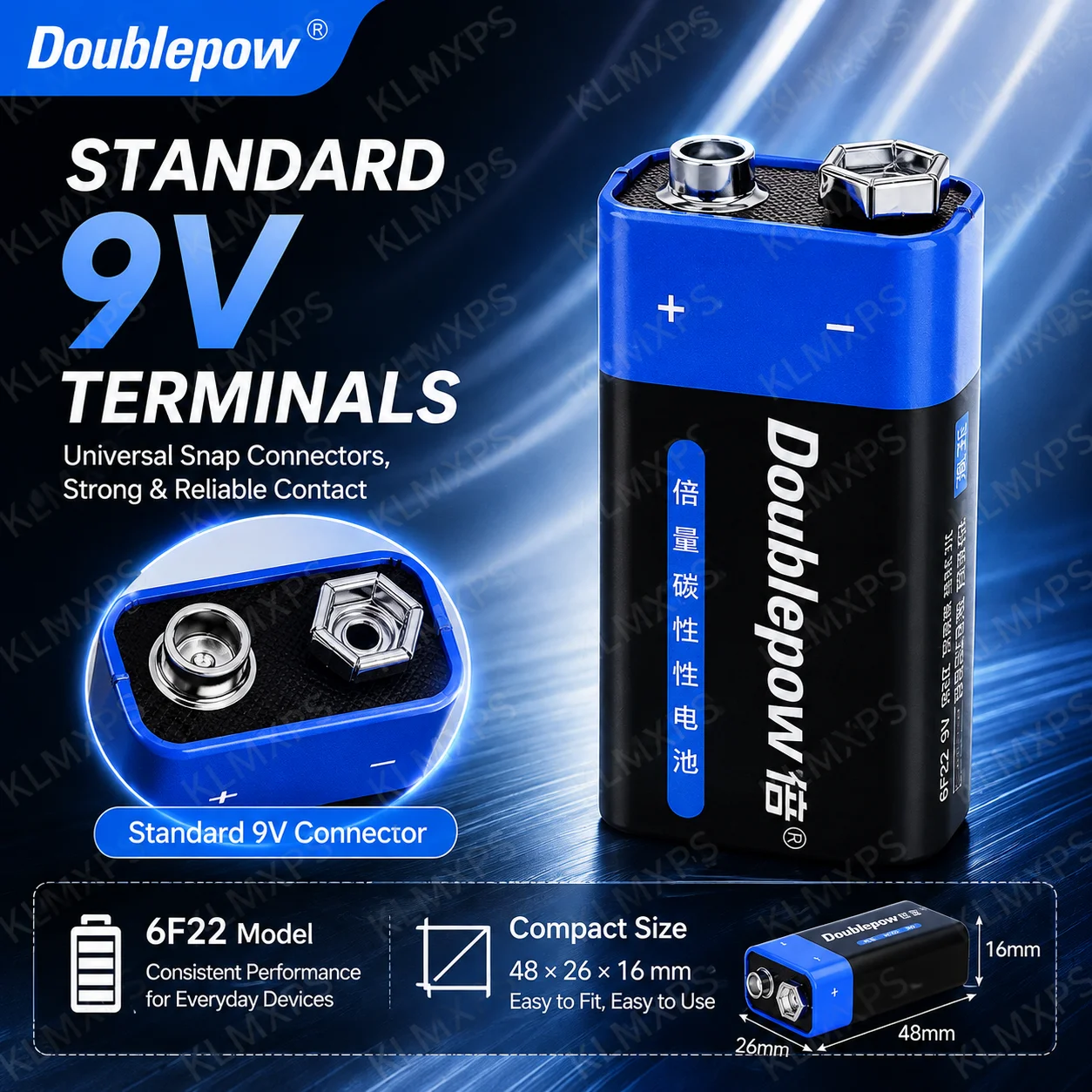 1-10PCS 6F22 9V Zinc Carbon Dry Cell Battery Square 9 Volt Disposable Batteries for Multimeter Alarm Microphone