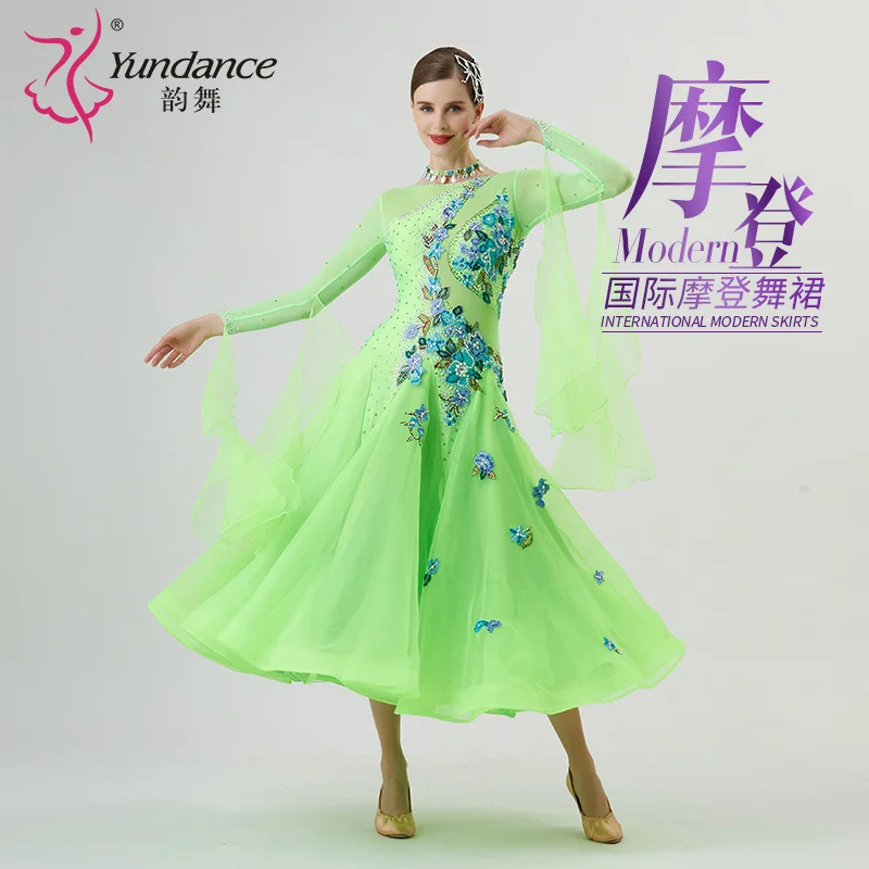 

B-22193 Custom New International Standard Ballroom Dance Dress High Quality Ballroom Dance Dresses for Sale