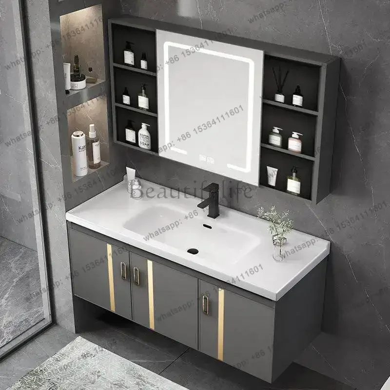 

Ceramic basin bathroom cabinet toilet washbasin cabinet combination wall-mounted