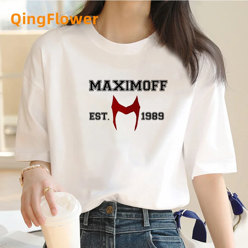 Wanda Maximoff Summer Top T Shirt Women Anime White T Shirt Streetwear T Shirt Anime