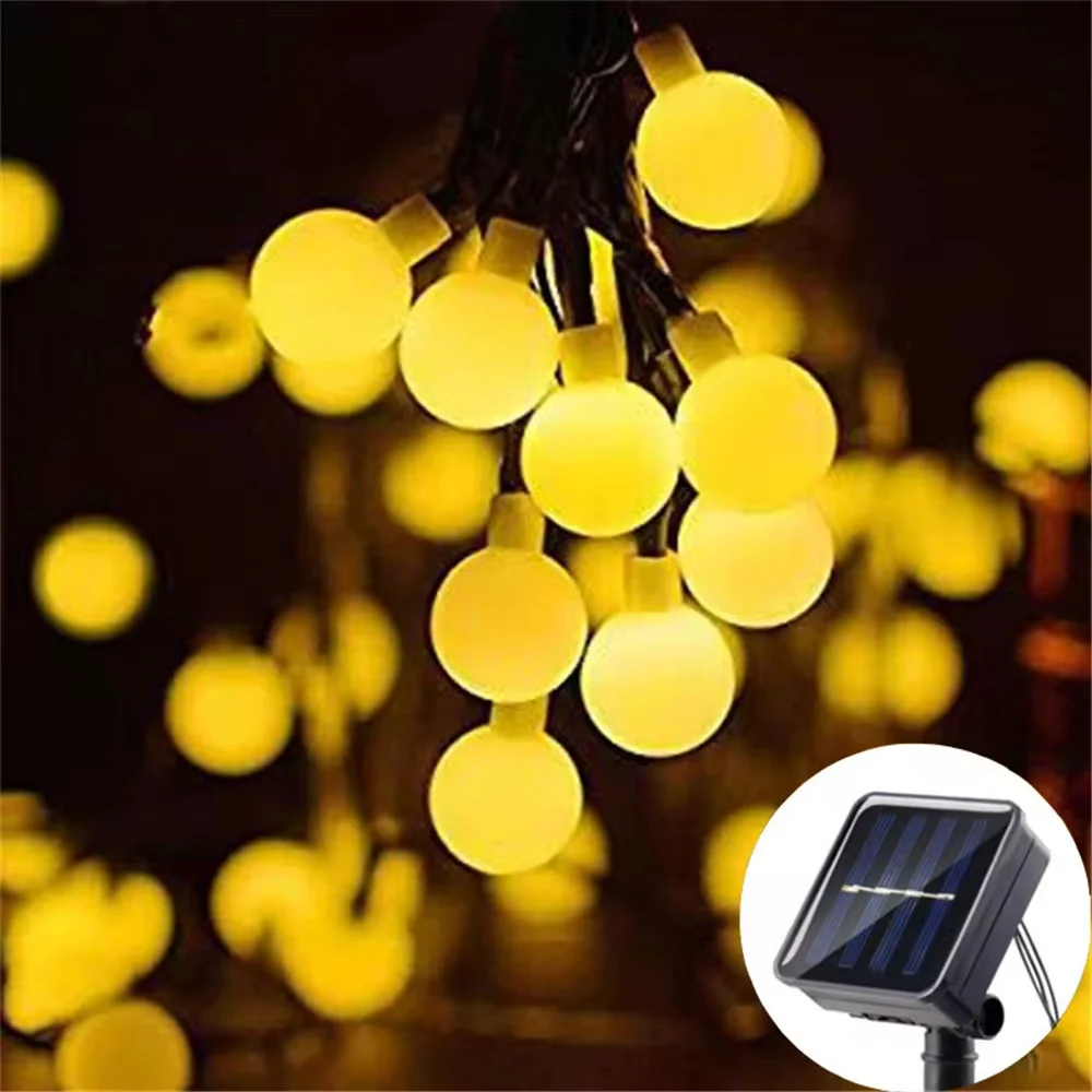 

Solar Outdoor String Lights 100 LED Ball Waterproof Solar Globe Lights for Garden Patio Holiday Party Outdoor Decor