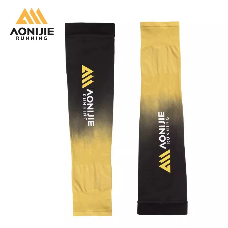 

AONIJIE Sports Arm Sleeves Men Women Ice Fabric Marathon Trail Running Cooling Sleeves Sunscreen Hiking Cycling Arm Sleeves