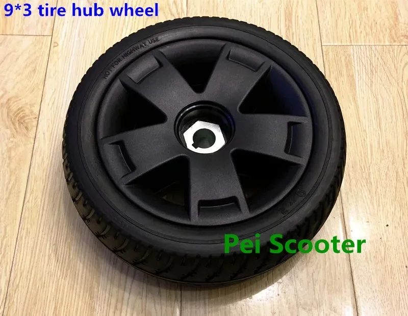 

9 inch 9x3 PU tyre drive hub wheel for power wheelchair DIY motor and scooter motor phub-9dw