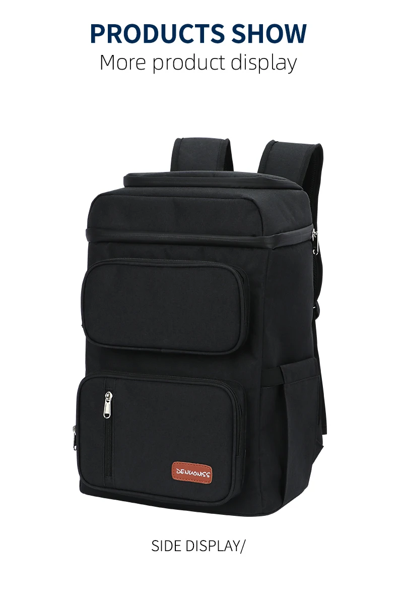 Thermo-Picknick-Kühlrucksack mit großer Kapazität, Outdoor-Camping-Mahlzeit mit Flaschenöffner, 100 % auslaufsichere, isolierte Bierkühltaschen – Detail 8