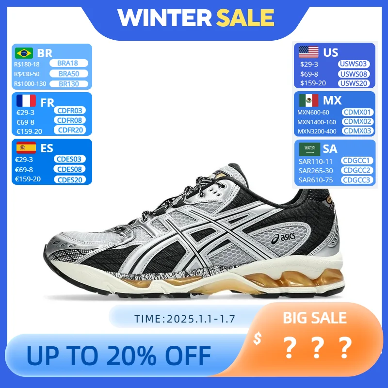 Asics GEL-Nimbus 10.1 Retro Avant-garde Trend Panelled Wearable Low-top Running Shoes Unisex