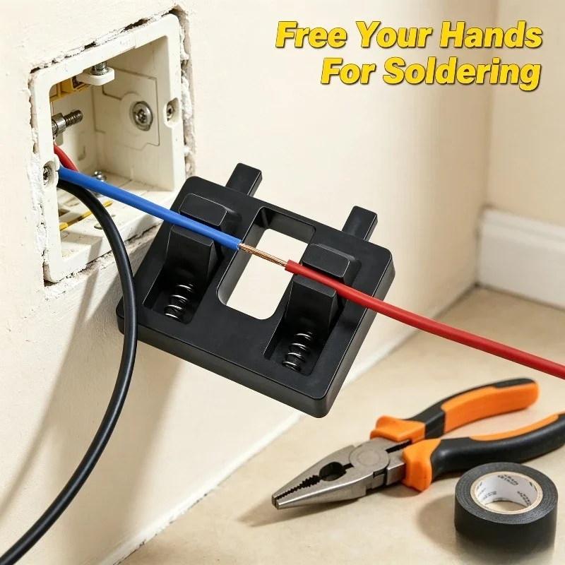 Hot Sell Wire Welding Fixture Spring Clamp Cable Holder Portable Electrician Repair Soldering Auxiliary Tool
