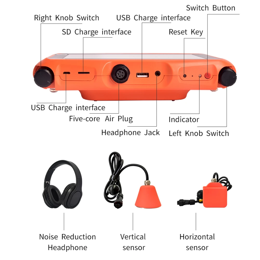PQWT-L30屋内パイプライン漏水検出器検出の漏れ工業用金属ラドン測定器